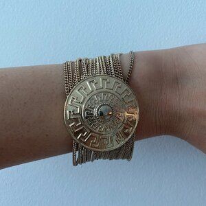 Versace x H&M Gold Medallion Chain Bracelet